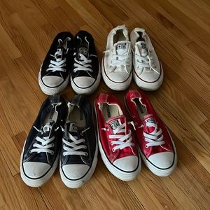 Lot of (4) Women's Chuck Taylor All Star Shoreline Low Top Sneaker